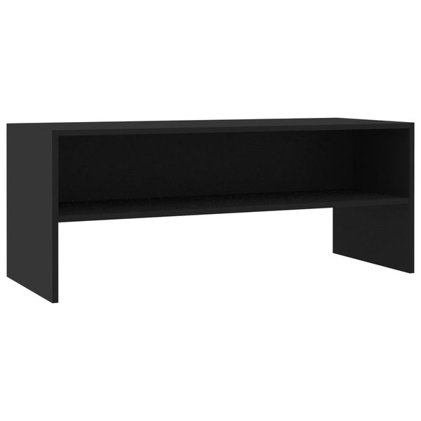 Comodă TV, negru, 100 x 40 x 40 cm, PAL