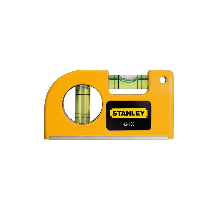 Stanley 0-42-130 Mágneses Mini Vízmérték 84x46x20 mm - Sárga (0-42-130)