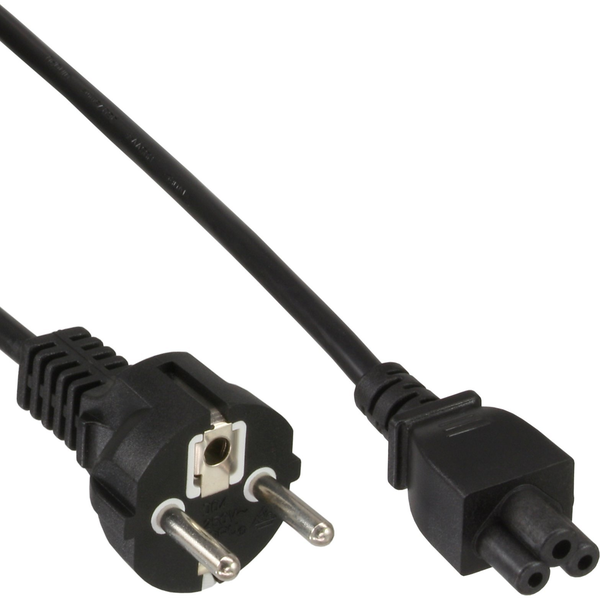InLine B-16656X cavo di alimentazione Nero Spina di alimentazione di tipo E+F 3-pin