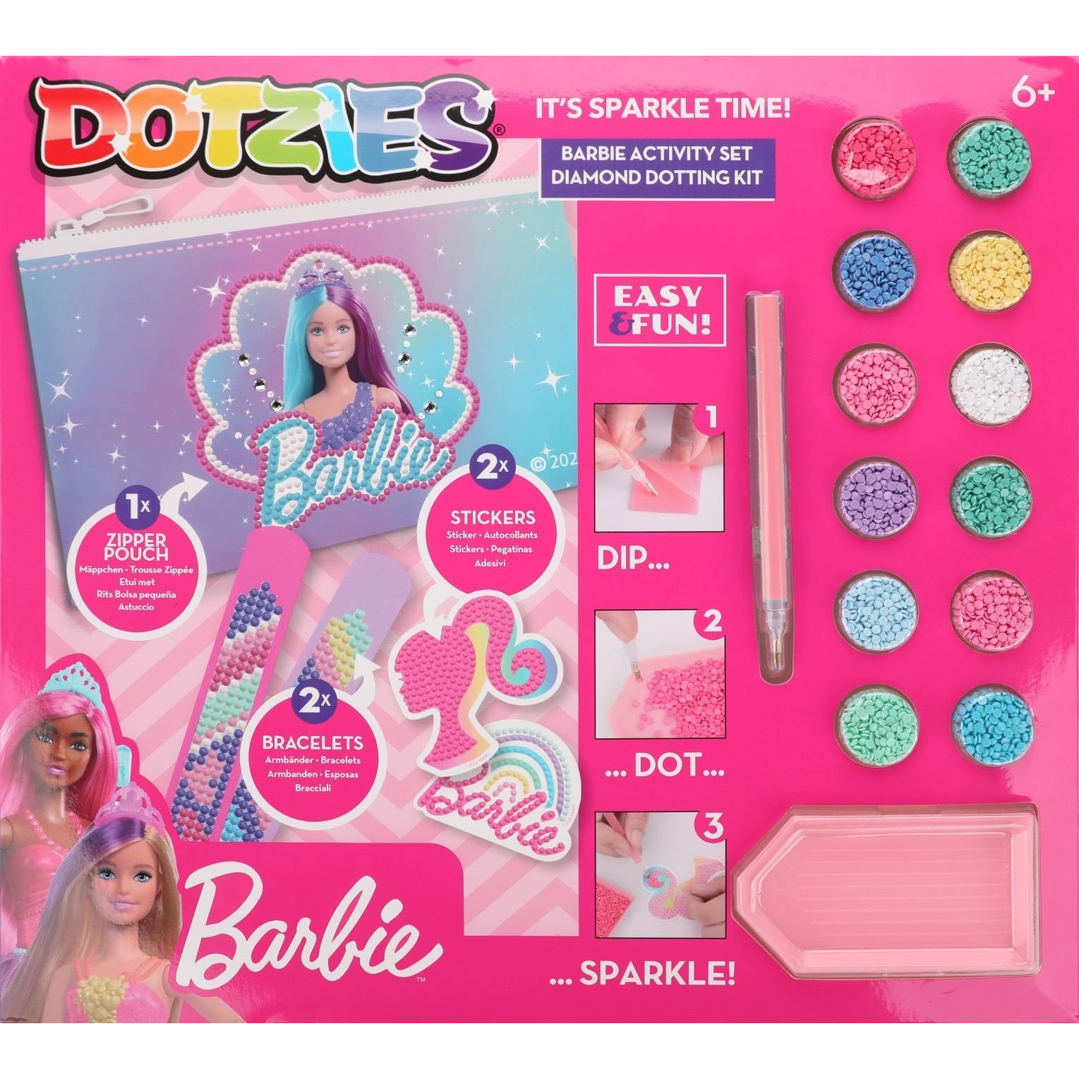Diamond Dotz Dotzies Barbie Activity Gyémánt képkészítő szett szett (DTZ10011)