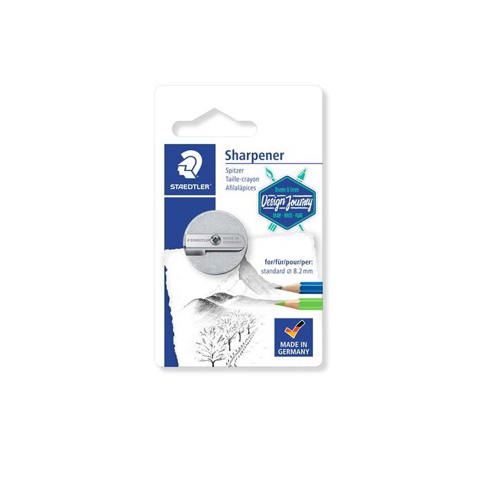 Staedtler Design Journey: Kétlyukú tartályos fém hegyező - Ezüst (510 25BK-C)