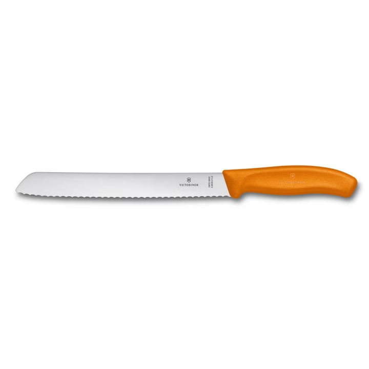 Victorinox V-6.86 36.21L9B Kenyérvágó kés 21cm - Narancssárga (V-6.86 36.21L9B)
