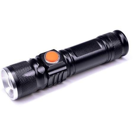 Solight Újratölthető LED zseblámpa 3W 200lm USB Li-ion (WN31)