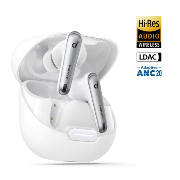 Anker Liberty 4 NC Headset Draadloos In-ear Oproepen/muziek USB Type-C Bluetooth Wit