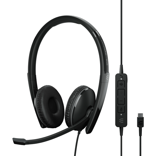 EPOS ADAPT 160T ANC USB-C Bedraad Hoofdband Kantoor/callcenter USB Type-C Zwart