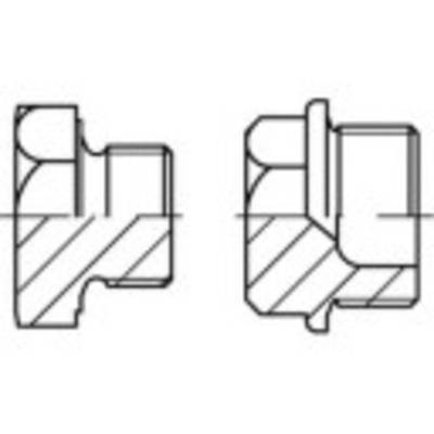TOOLCRAFT 1067904 Zárócsavar M12 Külső hatlap DIN 7604 Nemesacél A4 10 db (1067904)