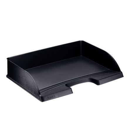 Leitz Plus oldalt nyitott irattálca fekete (52180095) (lei52180095)