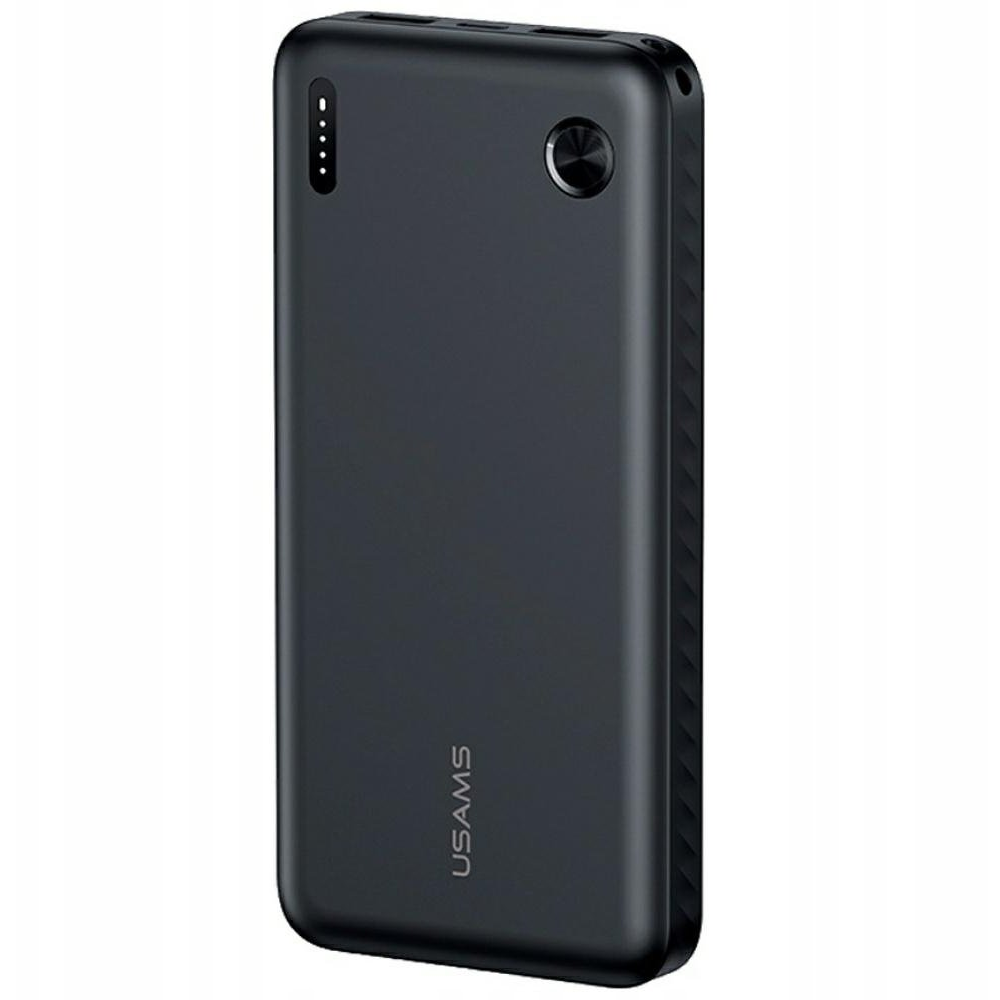 USAMS PB83 Power Bank 10000mAh 2xUSB-A 1xUSB-C fekete (USA001700)