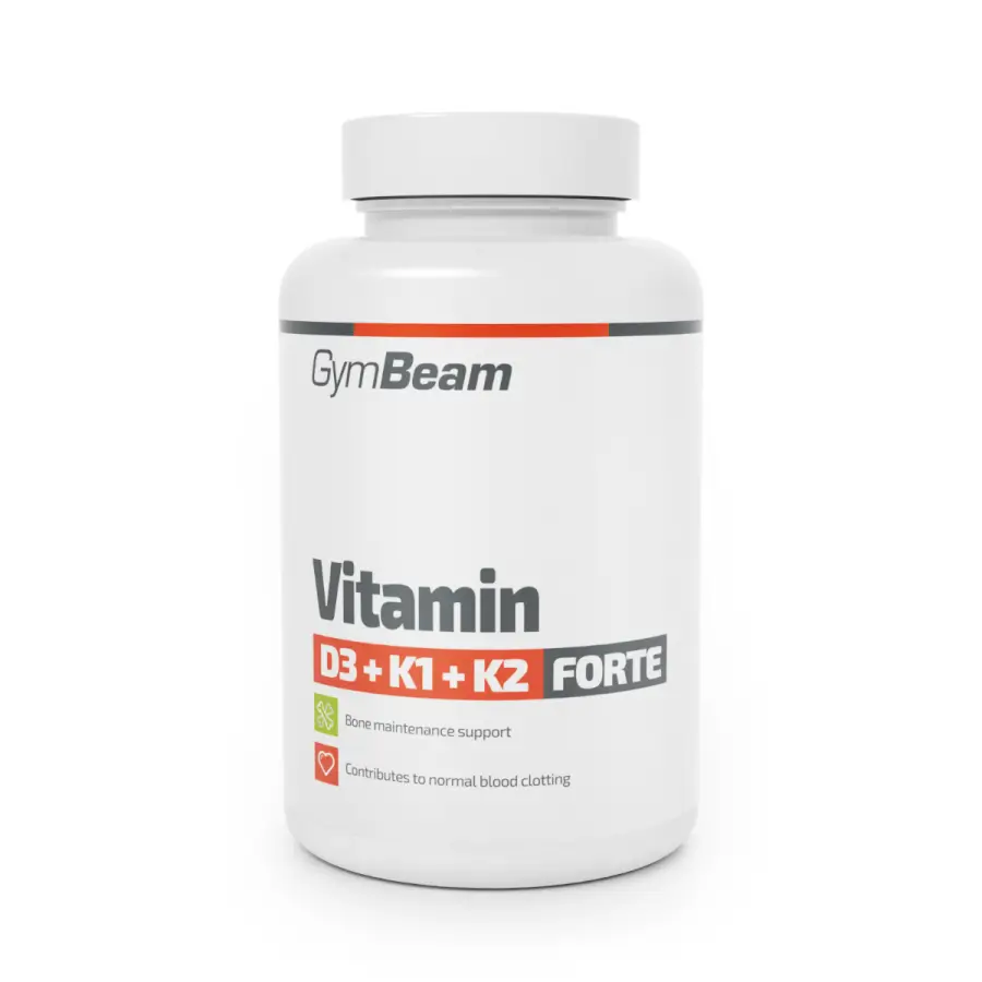 D3+K1+K2 Forte vitamin - 120 kapszula - GymBeam (HMLY-8586022210006)