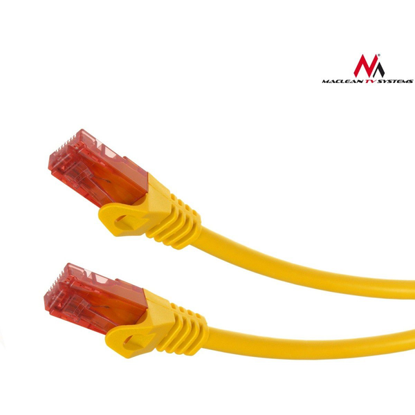 Maclean Patchcord, Cat6, 1m, żółty (MCTV-301Y)