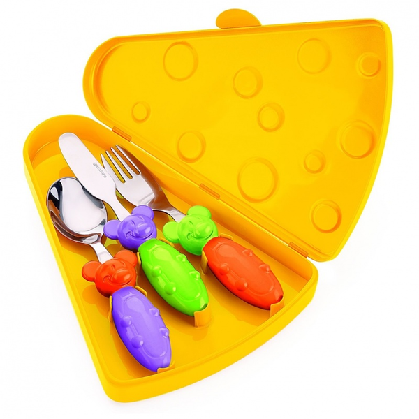 Guzzini TIP TOP TAP Besteck 3 Set mit Etui Assorted col.