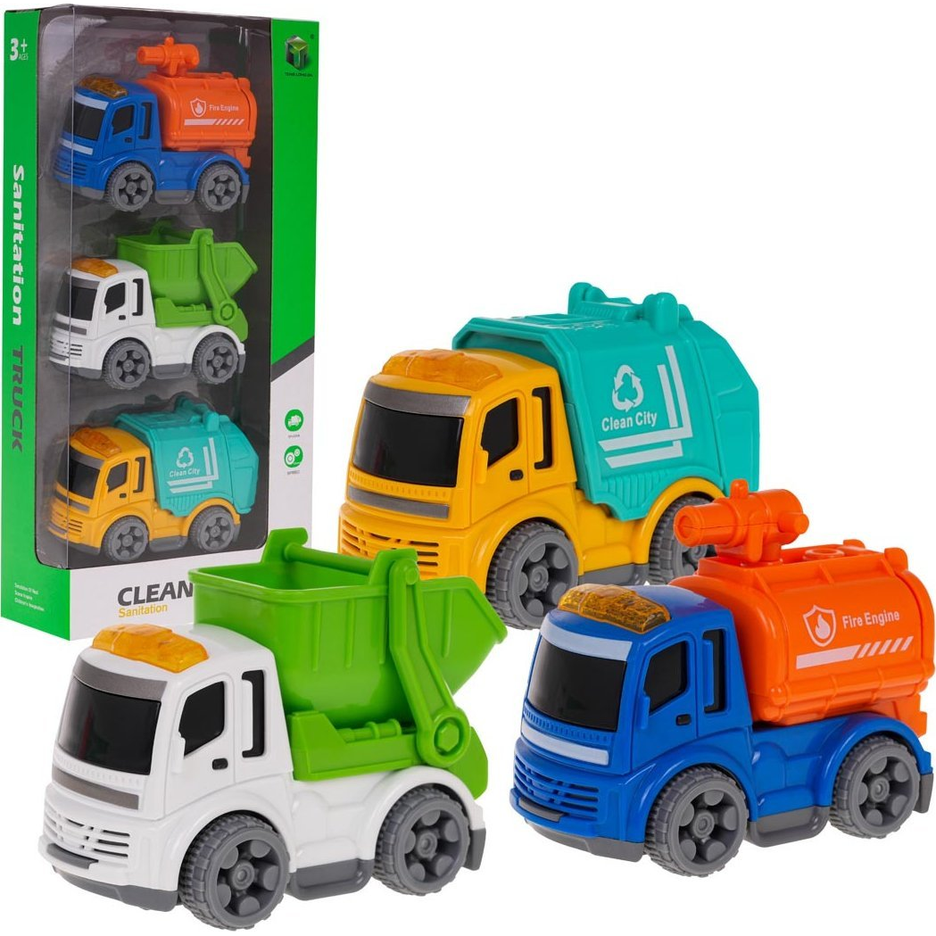 3 Db-Os Autó Készlet, Élénk Színek, 9X5,5X5 Cm (RA-ZAU.2629-2-0)