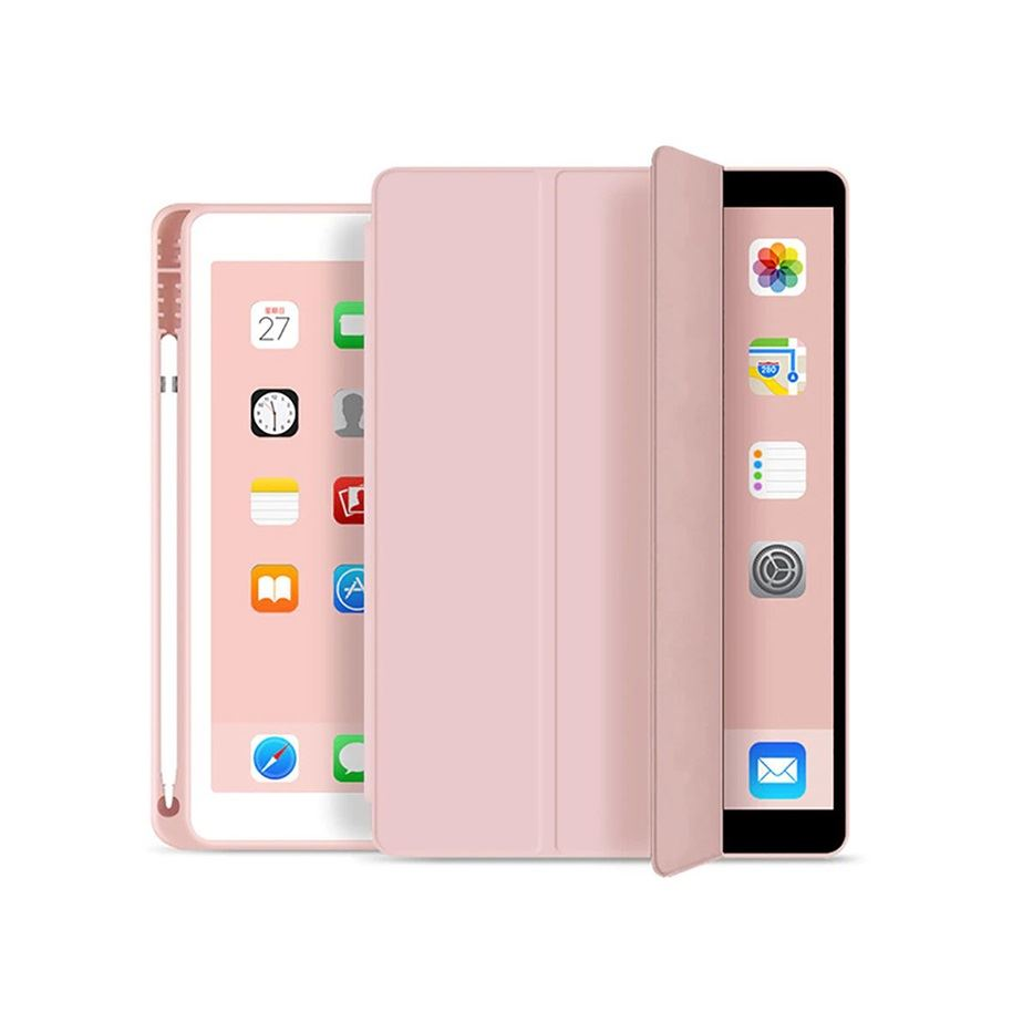 Haffner Apple iPad Air 4/Air 5 10.9 on/off funkcióval Pencil tartóval védőtok pink (FN0336) (FN0336)
