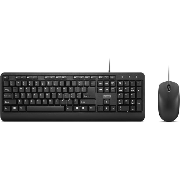 Lenovo 160 clavier Souris incluse maison/bureau USB Anglais américain Noir