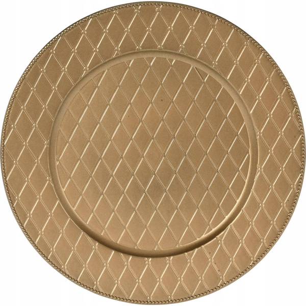 Home Styling Collection Podtsawka dekoracyjna pod talerz, Ø 33 cm, złoty mat