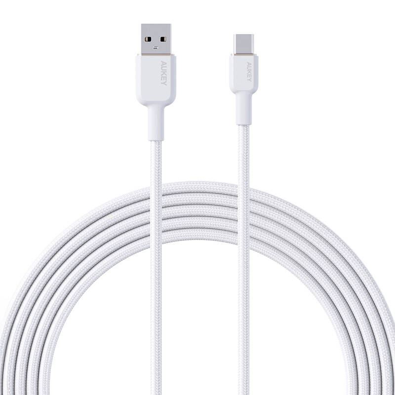 Aukey USB-A - USB-C kábel 1m fehér (CB-NAC1) (CB-NAC1)