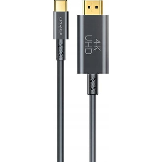 AWEI CL-212T USB-C NA HDMI KABEL 4K 30HZ ČRNO ČRN ZA TELEFON