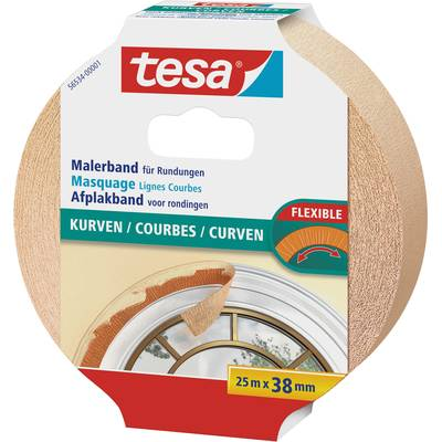 Tesa  KURVEN (56534-00001-00) Krepp szalag Bézs (H x Sz) 25 m x 38 mm 1 db