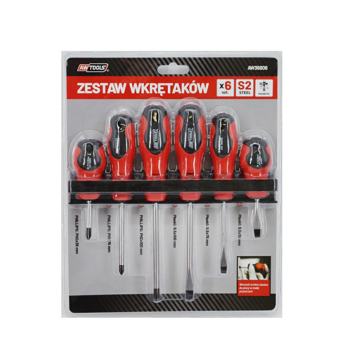 Csavarhúzó készlet Awtools 6 részes (AW36806)