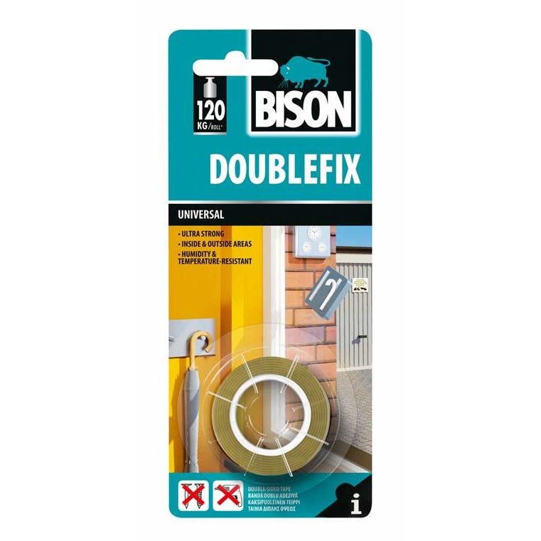 BISON Doublefix Universal 1,5m × 19mm (8710439261935)