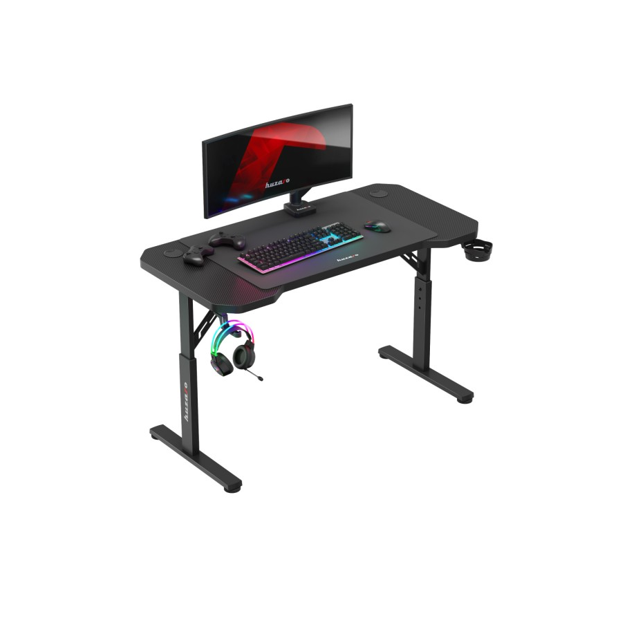 Huzaro Hero 2.6 Elektromosan állítható Gamer asztal 120 x 60 x 56-79 cm - Fekete (HZ-HERO 2.6 BLACK)