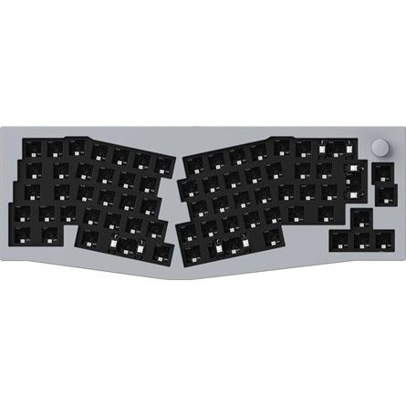 Keychron Q8 Swappable RGB Backlight Knob ISO barebone billentyűzet szürke (Q8-F2) (Q8-F2)