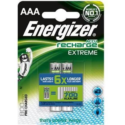 Energizer Extreme 800 mAh AAA akkumulátor (2db/csomag) (7638900350005) (7638900350005)