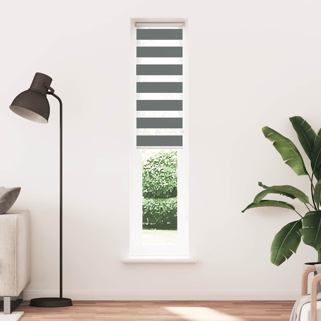 zebrafüggönnyel sötét szürke szövetszélesség 40,9 cm poliészter (4014172)