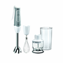 Mixer, Braun, Multiquick 5 MQ525, 600 W, 2 viteze + functie Turbo, Tel din otel inoxidabil, Alb/Gri