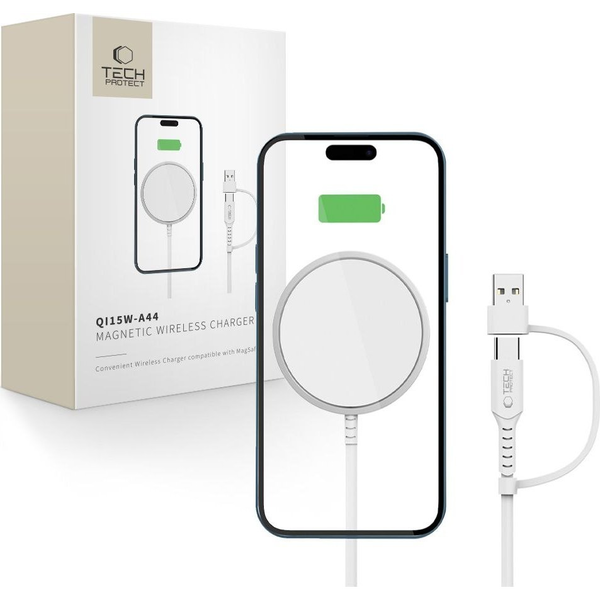 Indukční nabíječka Tech-protect 5906302380329 bílá
