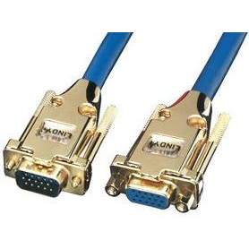 Lindy Premium Gold VGA 3.0m VGA kabel 3 m VGA (D-Sub) Blå