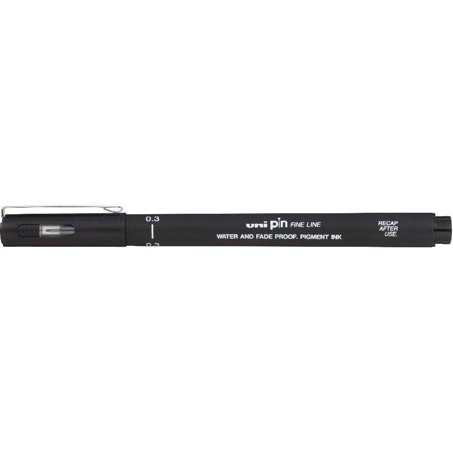Uni PIN 0,3 mm Rajzmarker - Fekete (2UPIN03F)