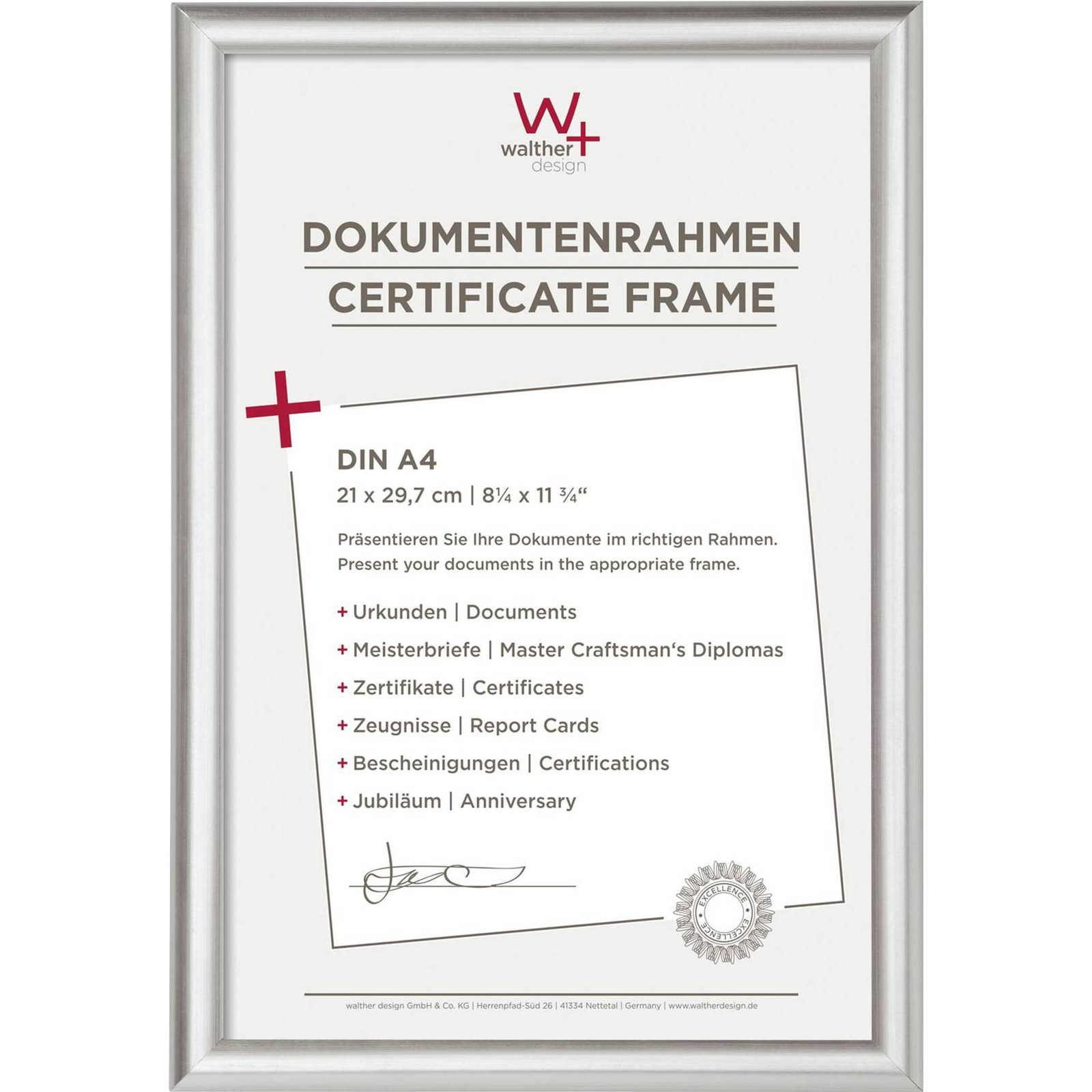 Walther KP130S Trendstyle 32,8x23,8 Képkeret - Ezüst (KP130S)