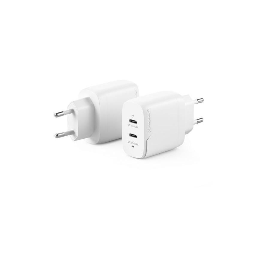 Alogic Ladeadapter USB-C 2x40W weiß (WCG2X40-EU)