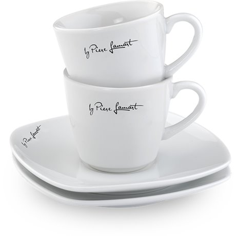 Porcelánové šálky na espresso Dine Lamart LT9017 2x90 ml