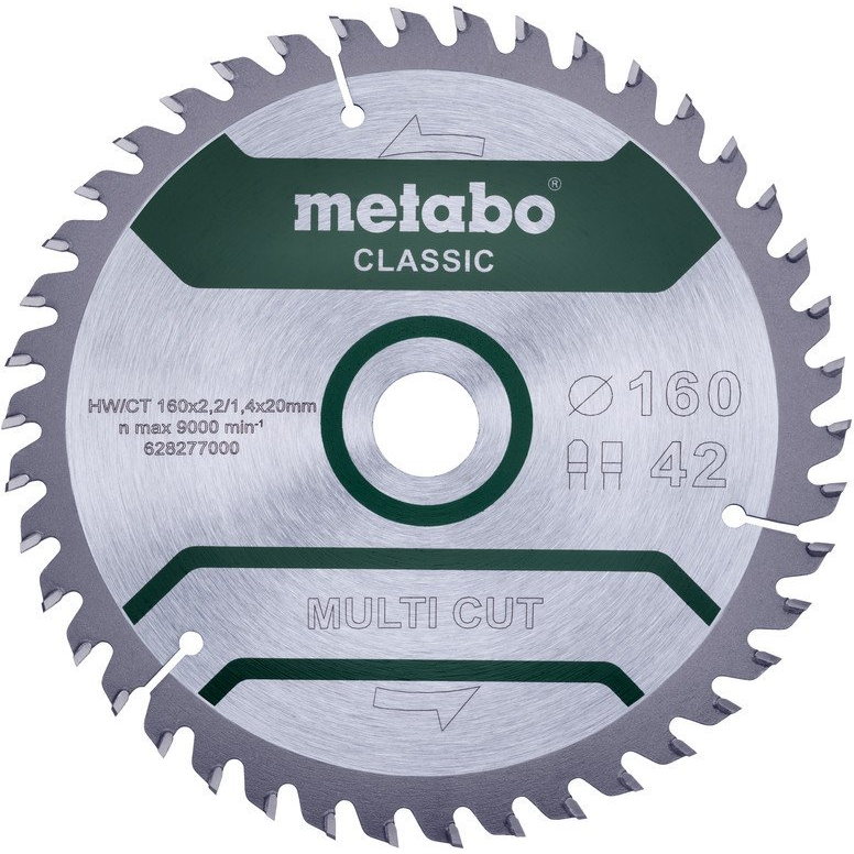 Metabo MultiCut Classic Körfűrészlap Ø 160mm 42 fog (628277000)