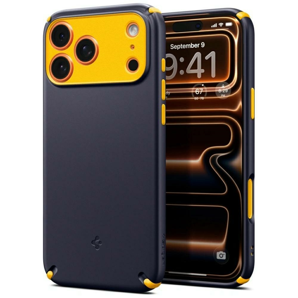 Spigen 298819 Nano Pop Hybrid MagSafe case for iPhone 17 Pro Blueberry Navy, Mobiltelefon tok