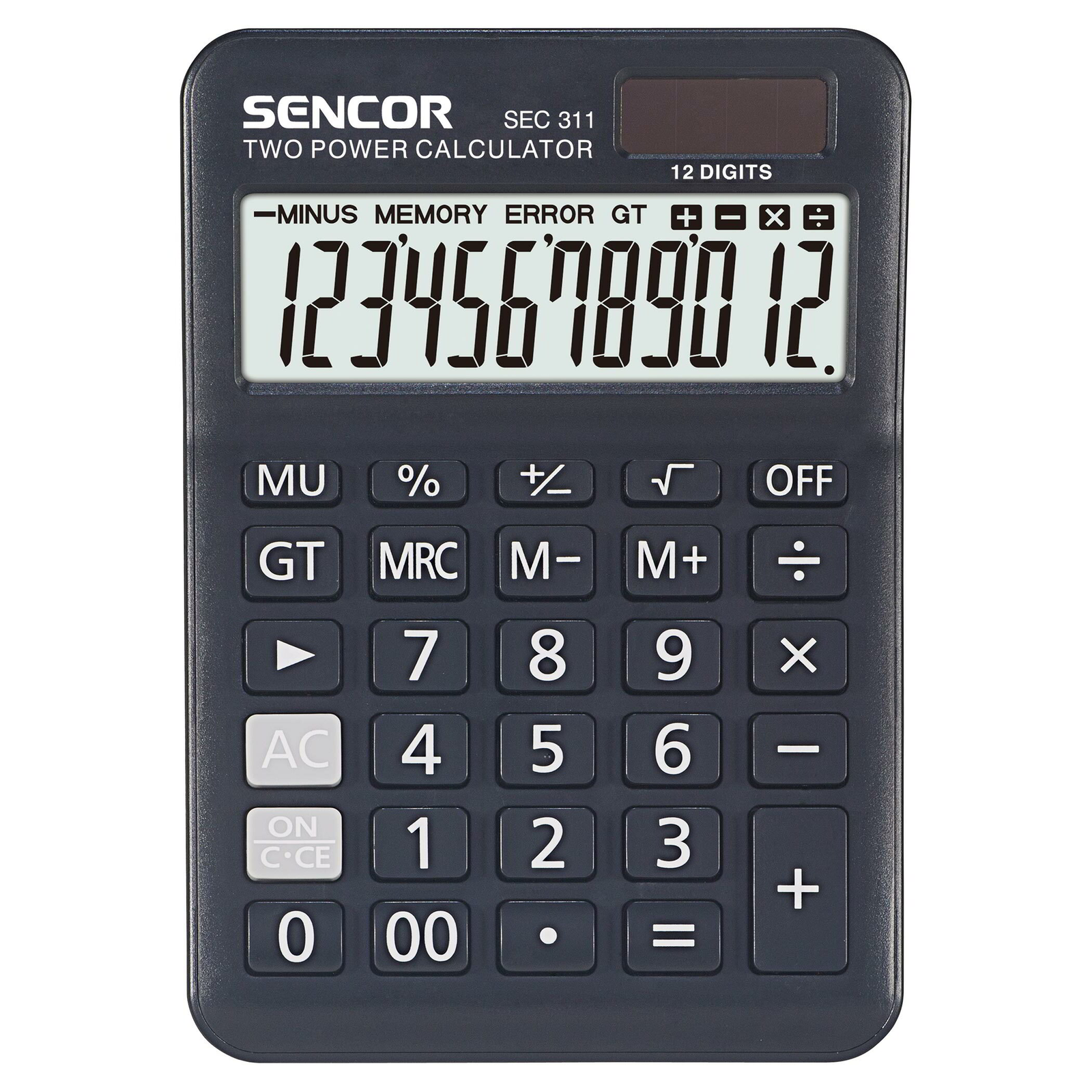 Sencor SEC 311 Elem / Napelem 12 digit Asztali Számológép (SEC 311)