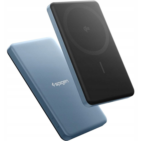 Spigen Essential 5000mAh 22.5W MagSafe Power Bank, морско синьо