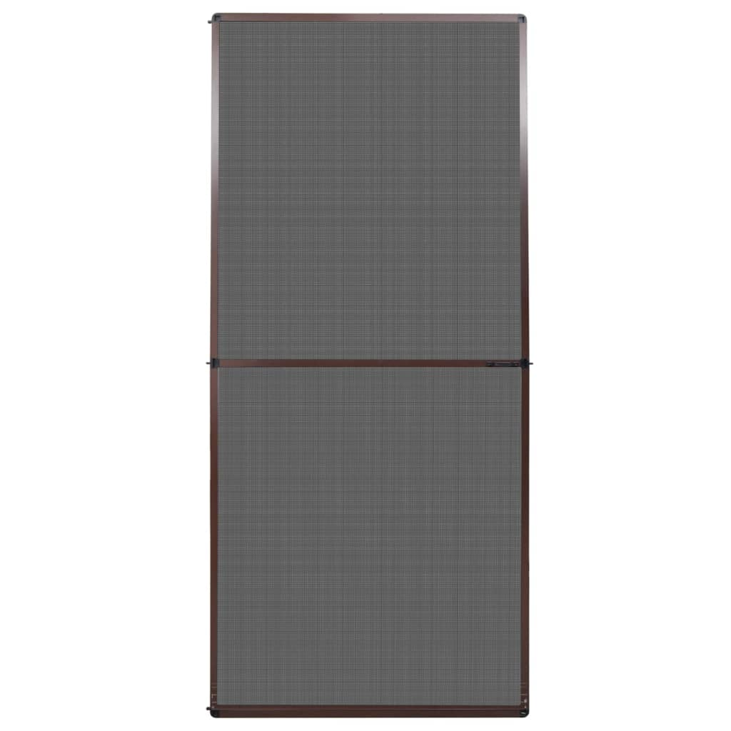 barna zsanéros ajtó szúnyogháló 100 x 215 cm (141564)