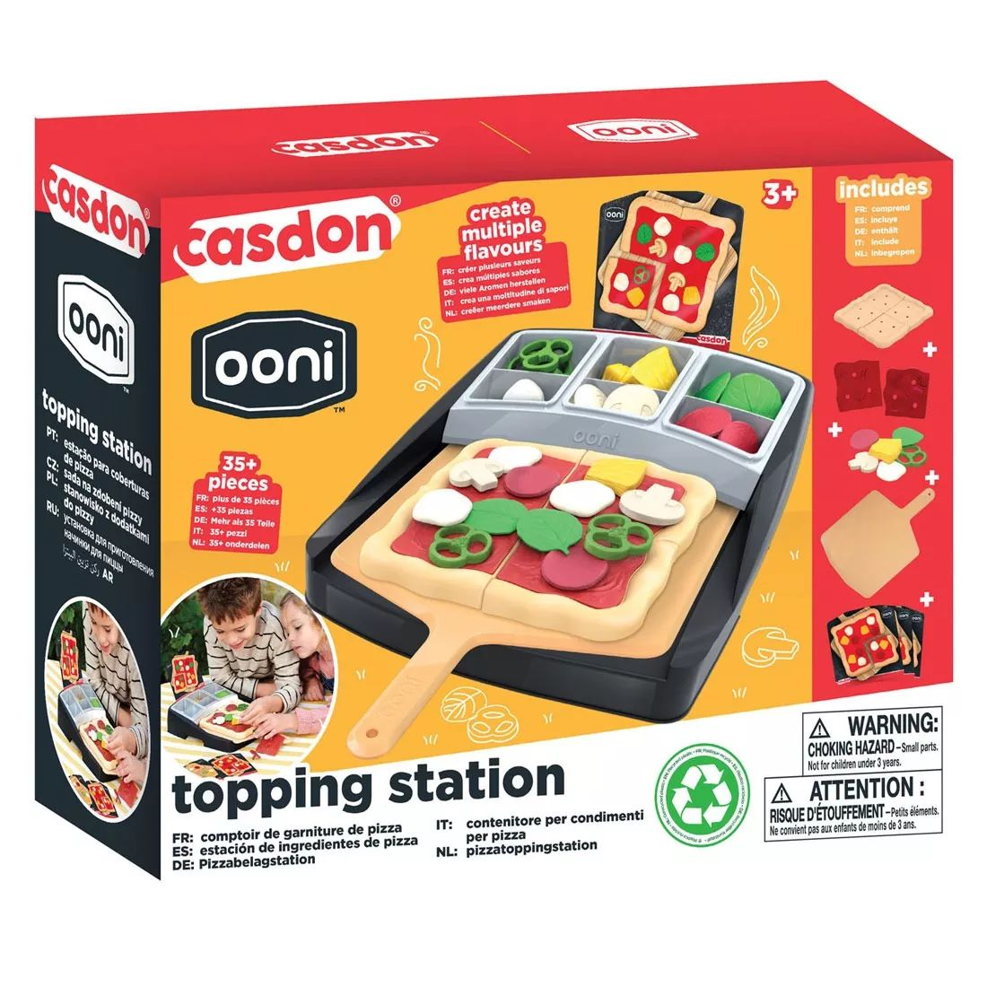 Casdon 35+ darabos pizzasütő játékkészlet (79150)