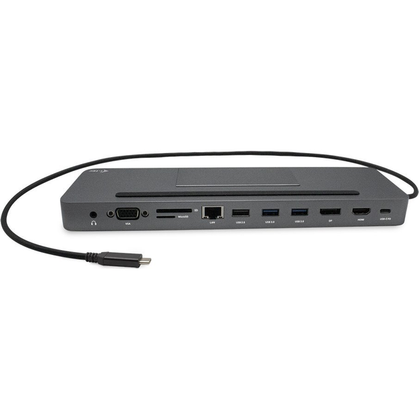 i-tec Metal C31FLATPRO100 laptop dock & poortreplicator Bedraad USB 3.2 Gen 1 (3.1 Gen 1) Type-C Grijs