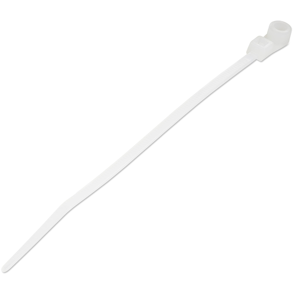 StarTech.com CBMZTS10N4 kabelbinder Losmaakbare kabelbinder Nylon, Kunststof Wit 100 stuk(s)