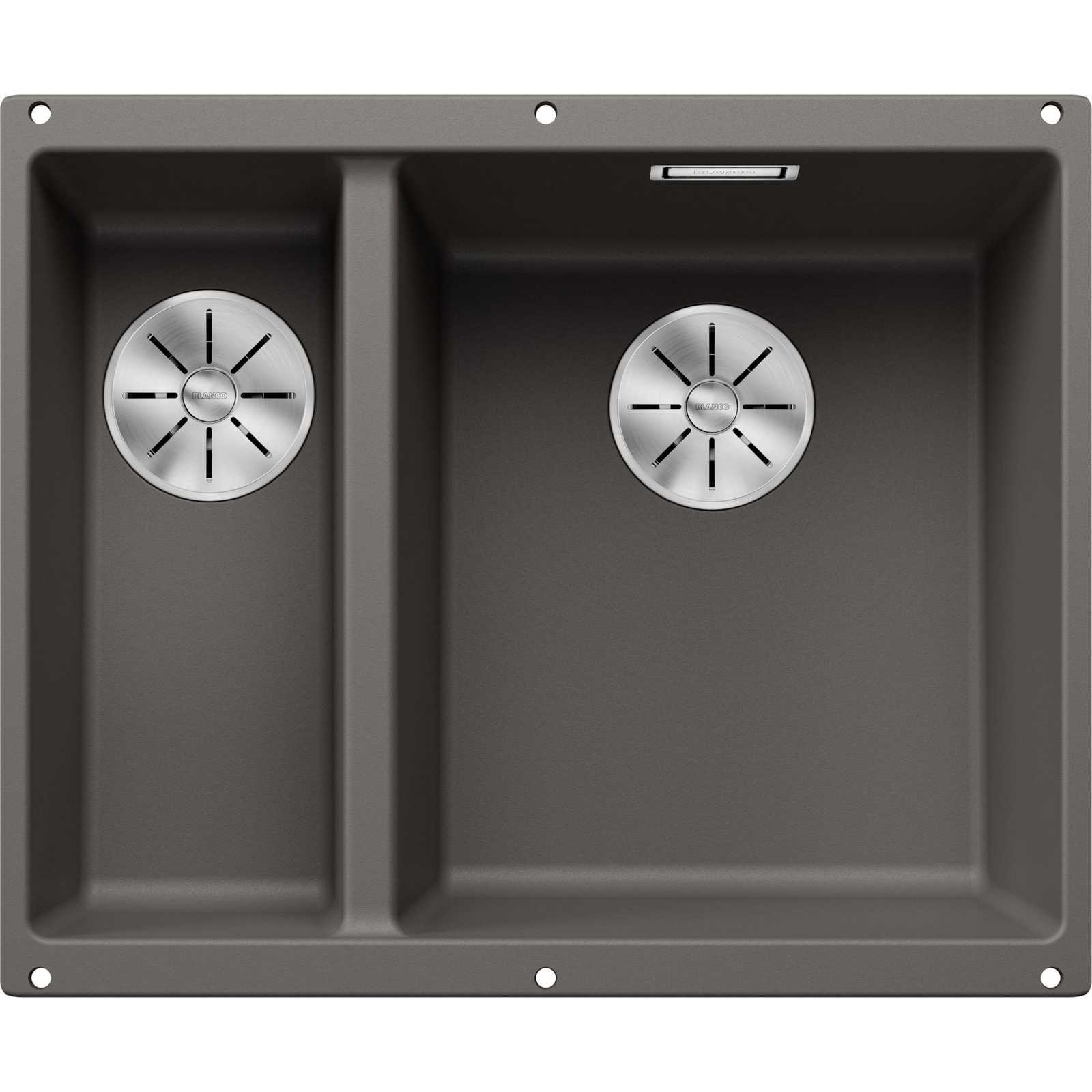 Blanco SUBLINE 340/160-U Silgránit Vulkánszürke színű jobbos exc.n.Gránit mosogatótál (527346) (527346)