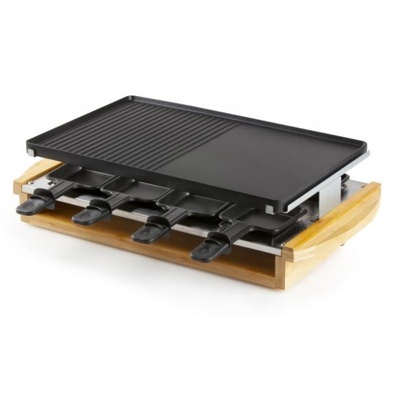 DOMO DO9246G gril raclette bambusový + panvice