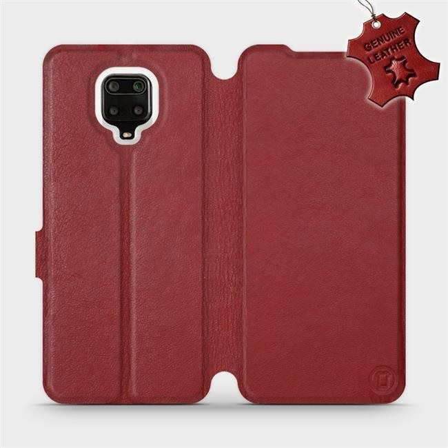 Flip case for Xiaomi Redmi Note 9 Pro - Dark Red - Dark Red Leather (5903516248544)
