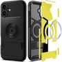 Кейс за iPhone 16, Spigen Slim Armor MagSafe, I14, поликарбонат, черен