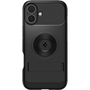 Кейс за iPhone 16, Spigen Slim Armor MagSafe, I14, поликарбонат, черен