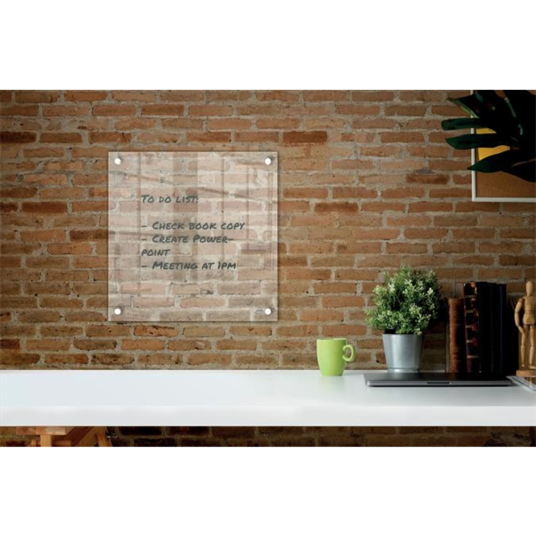 NOBO Home Akril Emlékeztetőtábla 30x30 cm - Átlátszó (1915619)