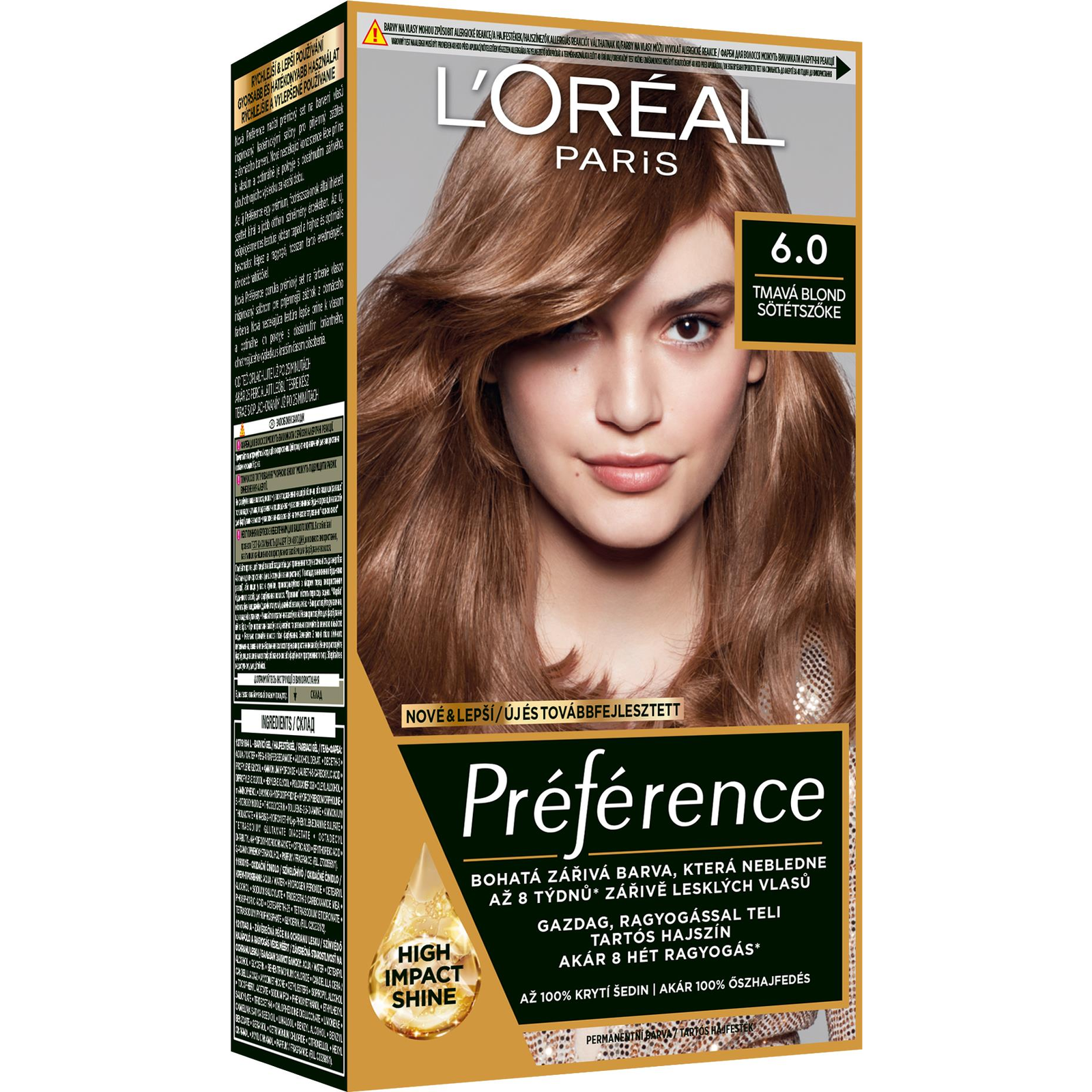 L'ORÉAL PARIS Préférence 6.0 Sötétszőke (3600524193812)